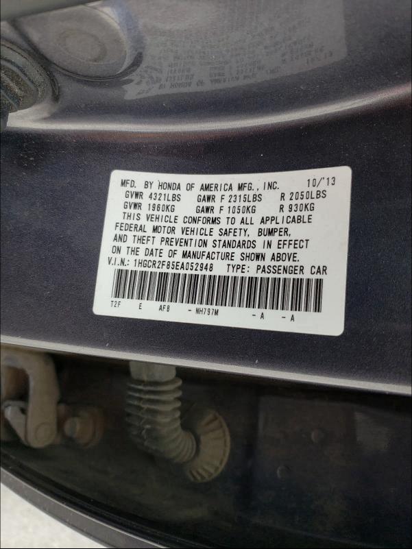 2014 HONDA ACCORD 1HGCR2F85EA052948