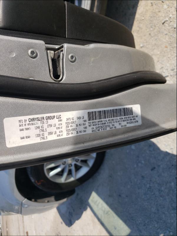 2013 DODGE JOURNEY SX 3C4PDCBG7DT637331