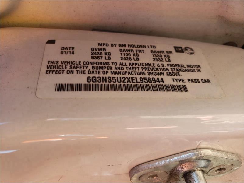 2014 CHEVROLET CAPRICE PO 6G3NS5U2XEL956944