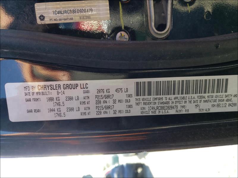 2014 JEEP PATRIOT LI 1C4NJRCB8ED928479