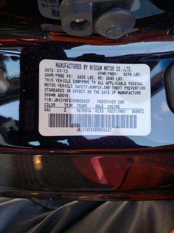 2014 INFINITI Q60 BASE JN1CV6FEXEM900427