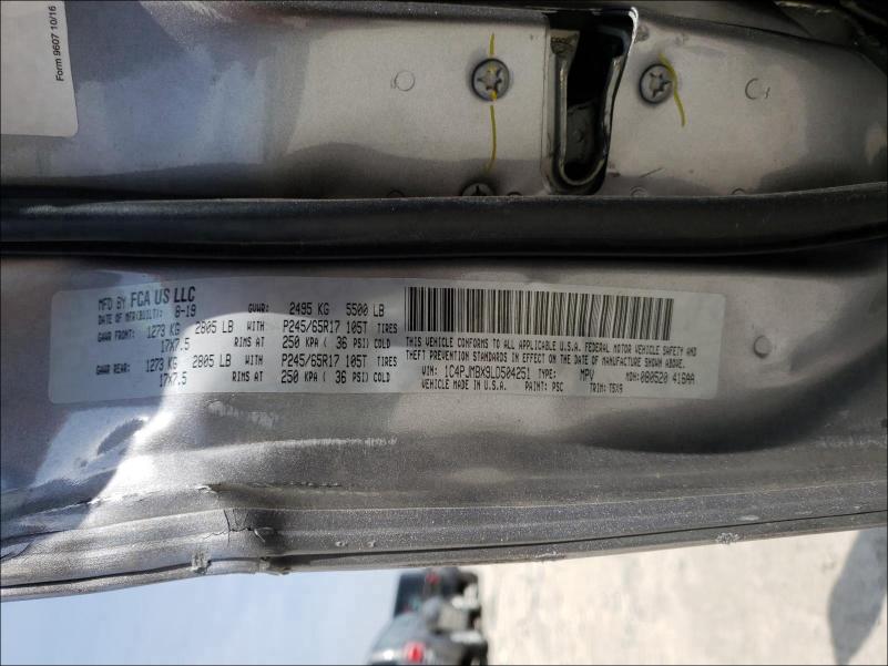 2020 JEEP CHEROKEE T 1C4PJMBX9LD504251