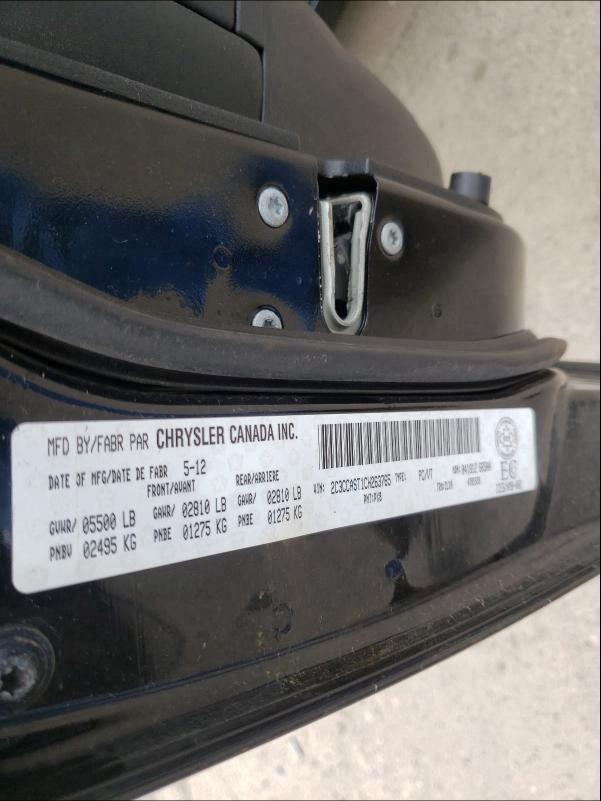 2012 CHRYSLER 300C LUXUR 2C3CCAST1CH263765