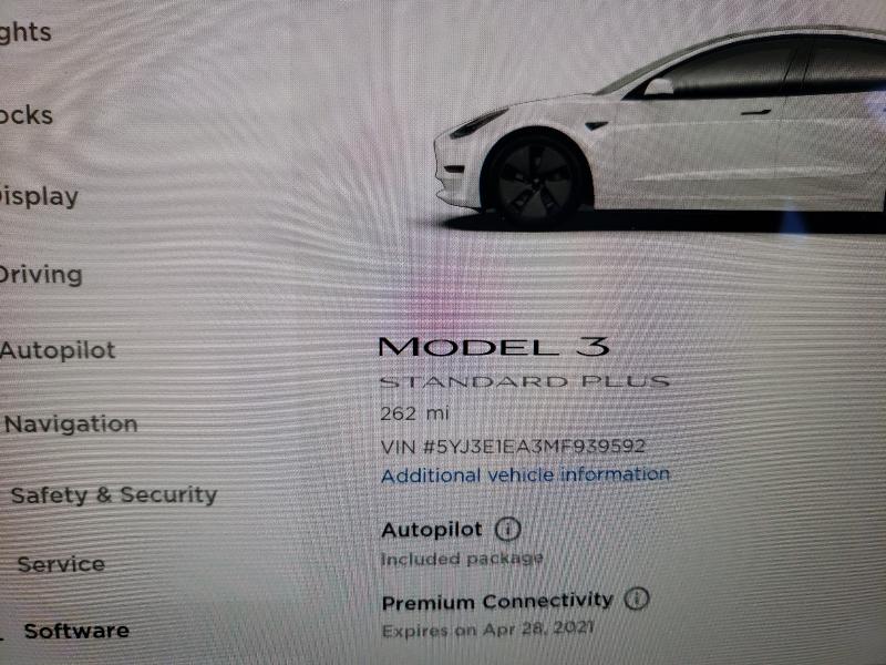 2021 TESLA MODEL 3 5YJ3E1EA3MF939592