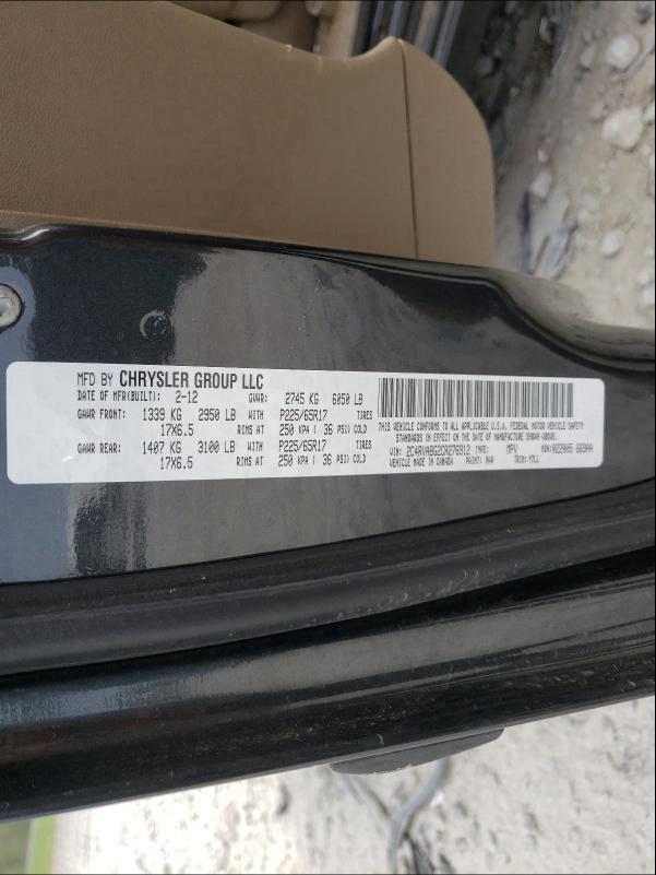 2012 VOLKSWAGEN ROUTAN SE 2C4RVABG2CR276912
