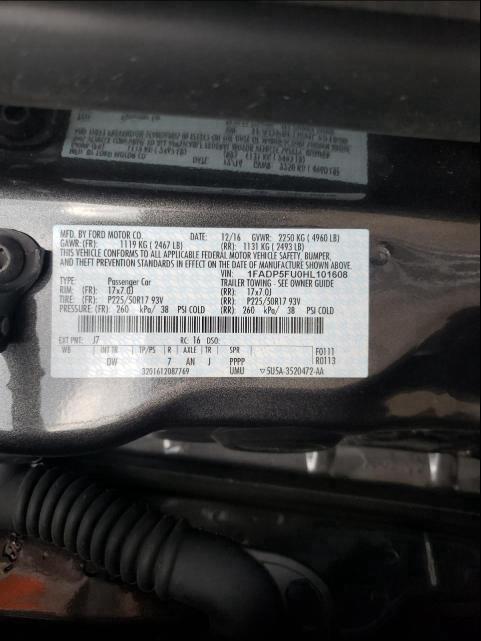 2017 FORD C-MAX TITA 1FADP5FU0HL101608