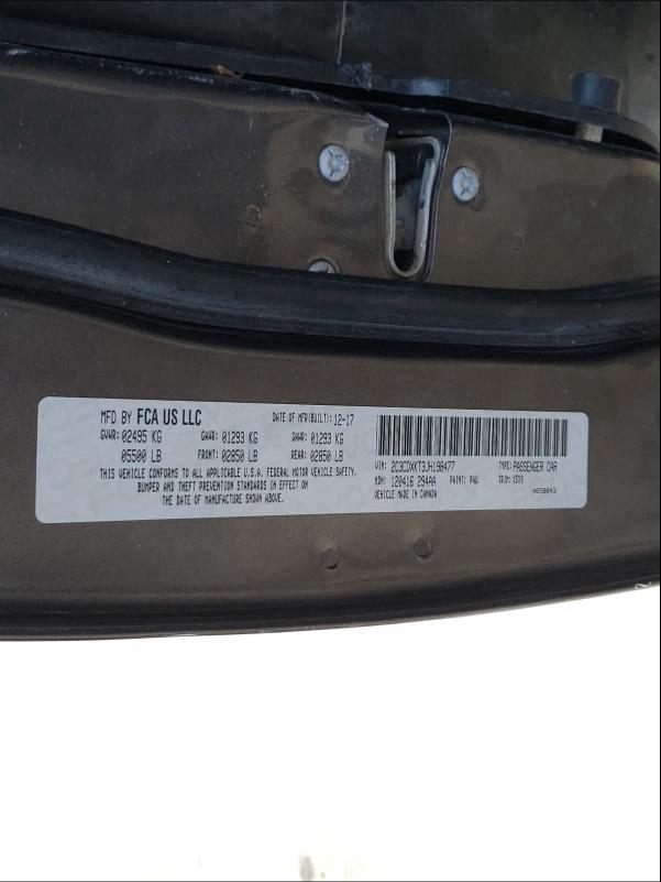 2018 DODGE CHARGER PO 2C3CDXKT3JH198477