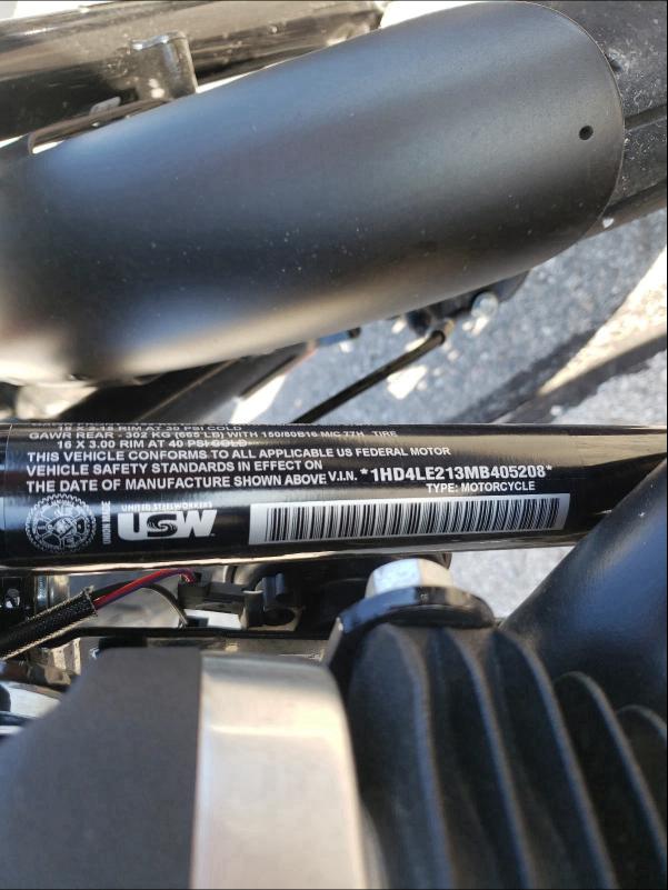 2021 HARLEY-DAVIDSON XL883 N 1HD4LE213MB405208
