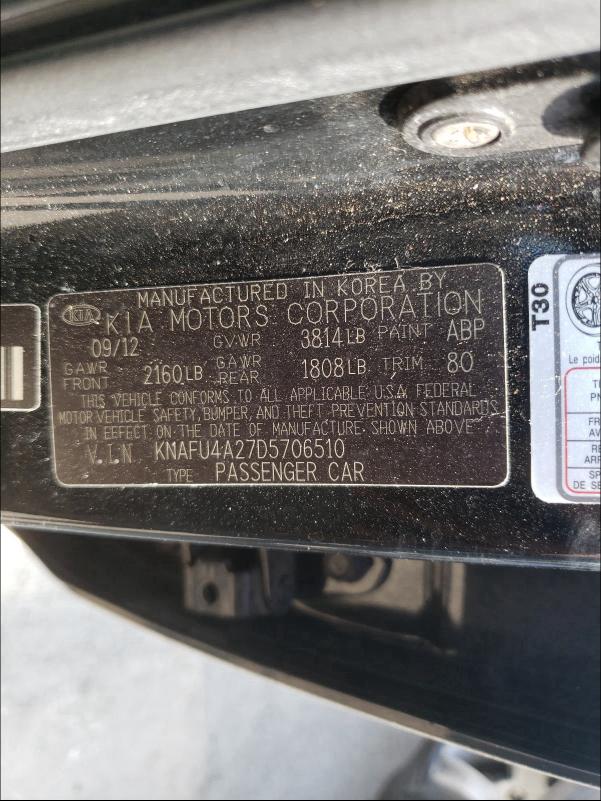 2019 KIA FORTE KNAFU4A27D5706510