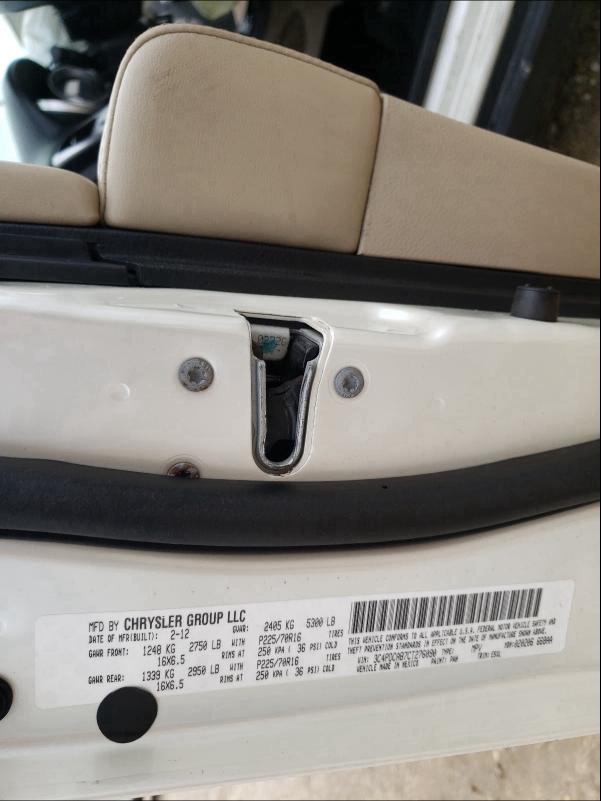 2012 DODGE JOURNEY 3C4PDCAB7CT276090