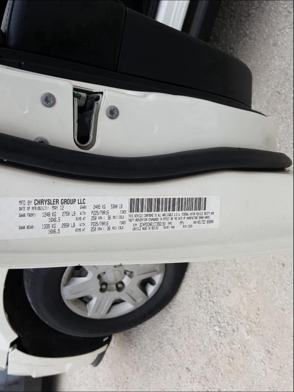 2012 DODGE JOURNEY 3C4PDCAB1CT356193
