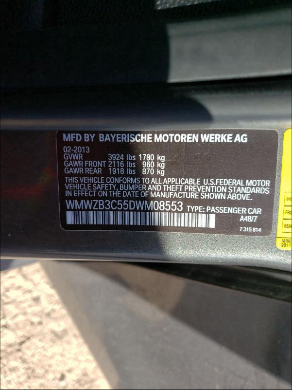 2013 MINI COOPER COU WMWZB3C55DWM08553