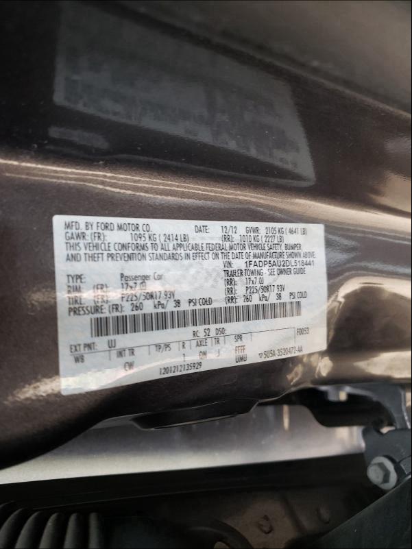 2013 FORD C-MAX SE 1FADP5AU2DL518441
