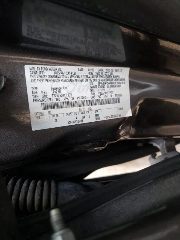 2013 FORD C-MAX SE 1FADP5AU9DL506061