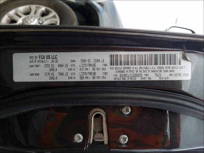 2018 RAM 3500 LARAM 3C63R3JL5JG393253