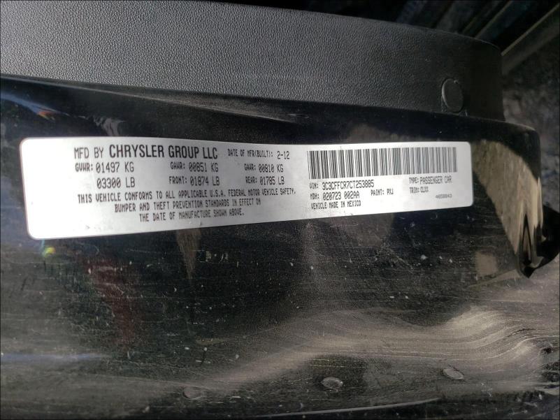 2012 FIAT 500 LOUNGE 3C3CFFCR7CT253885