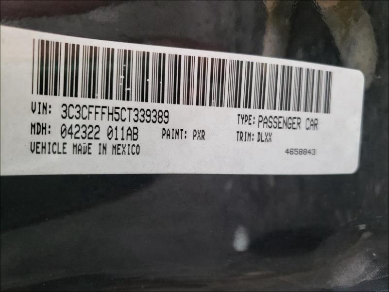 2012 FIAT 500 ABARTH 3C3CFFFH5CT339389