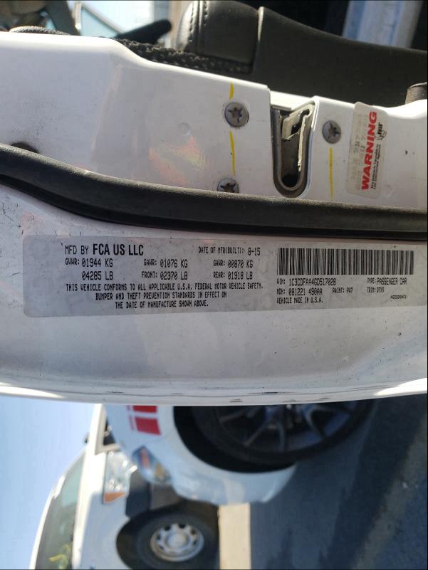 2016 DODGE DART SE 1C3CDFAA4GD517028