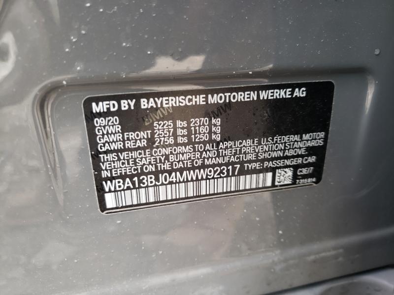 2021 BMW 530 XI WBA13BJ04MWW92317