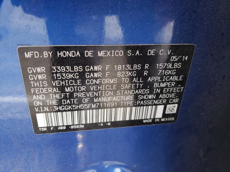 2015 HONDA FIT LX 3HGGK5H55FM711691