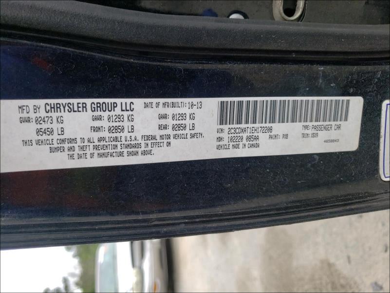2014 DODGE CHARGER PO 2C3CDXAT1EH172208