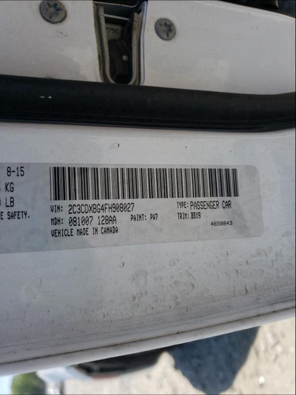 2015 DODGE CHARGER SE 2C3CDXBG4FH908027