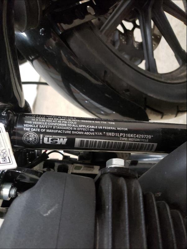 2019 HARLEY-DAVIDSON XL1200 NS 1HD1LP316KC429720