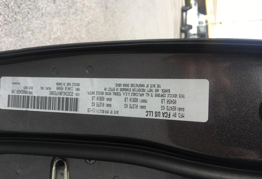 2019 DODGE CHARGER SC 2C3CDXGJ8KH753965