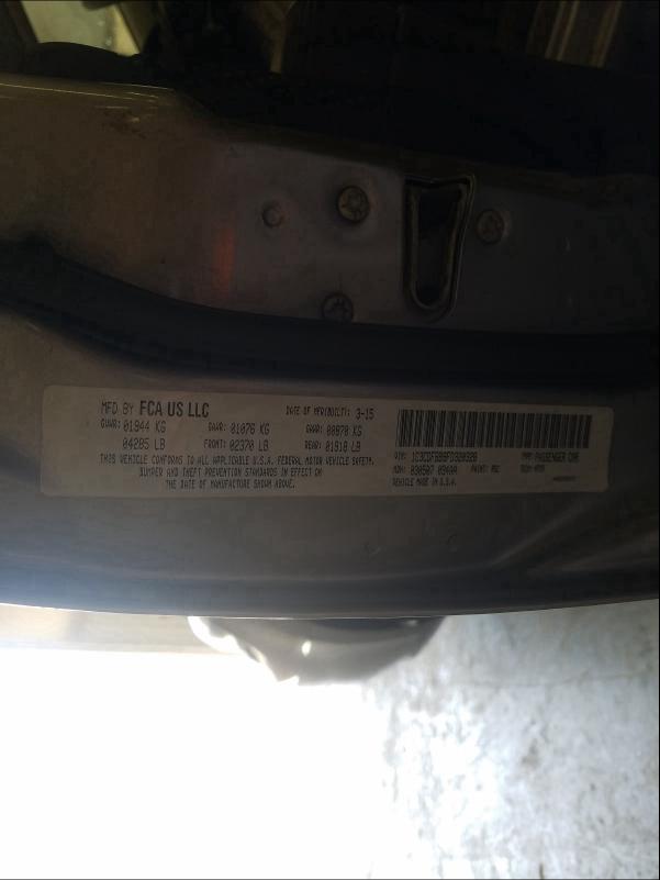 2015 DODGE DART SXT 1C3CDFBB9FD320328