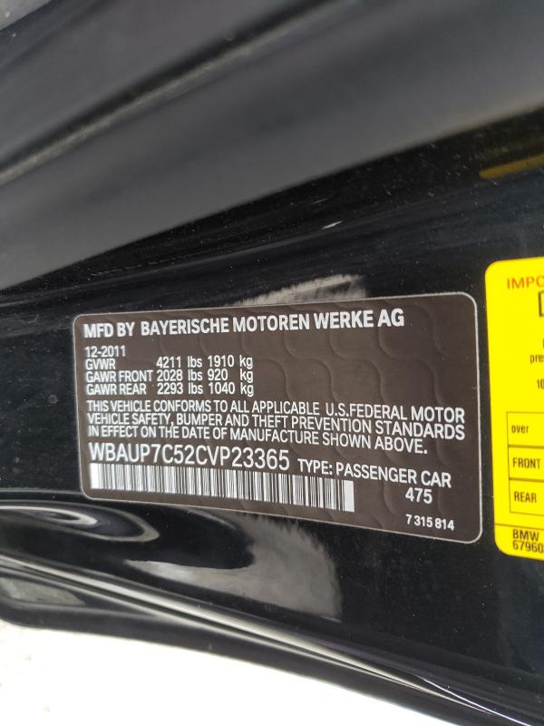 2012 BMW 128 I WBAUP7C52CVP23365