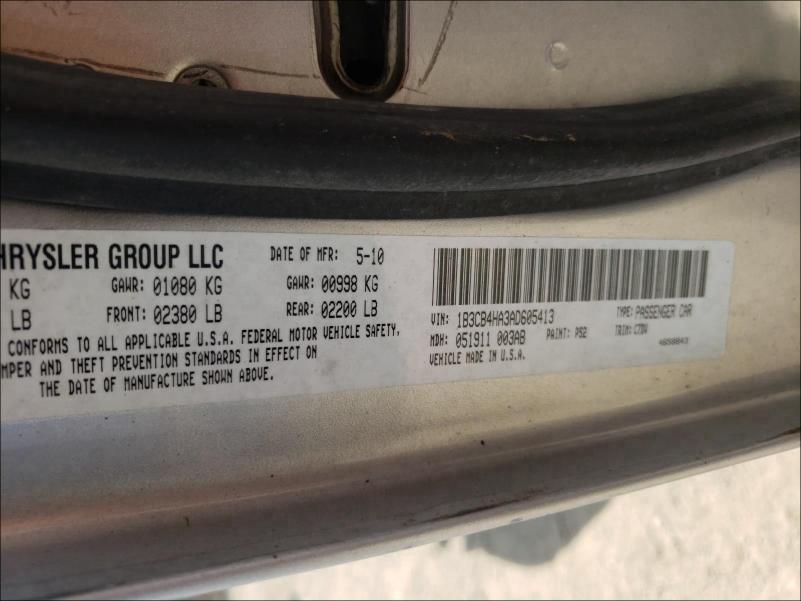 2010 DODGE CALIBER SX 1B3CB4HA3AD605413