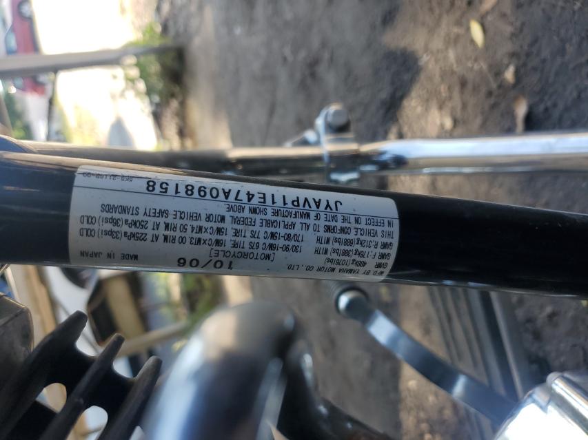 2007 YAMAHA XVS1100 JYAVP11E47A098158