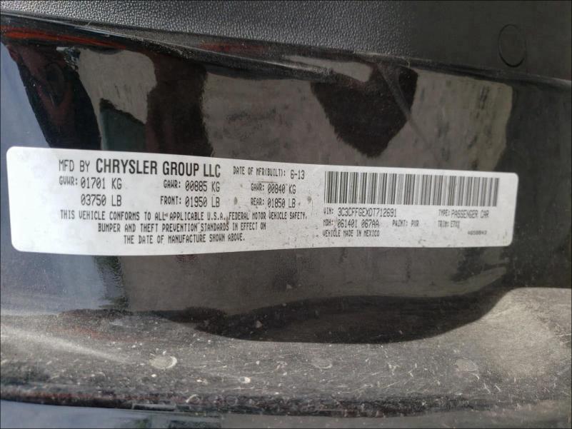 2013 FIAT 500 ELECTR 3C3CFFGEXDT712691