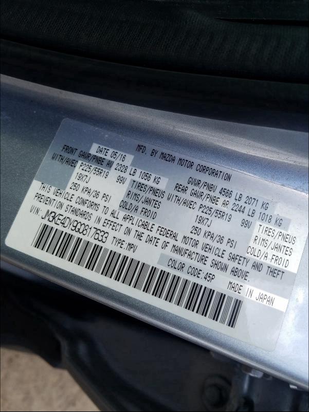 2016 MAZDA CX-5 GT JM3KE4DY9G0817633