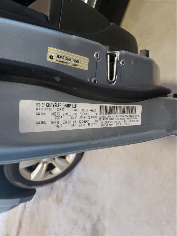 2013 JEEP PATRIOT LI 1C4NJPCB4DD141256