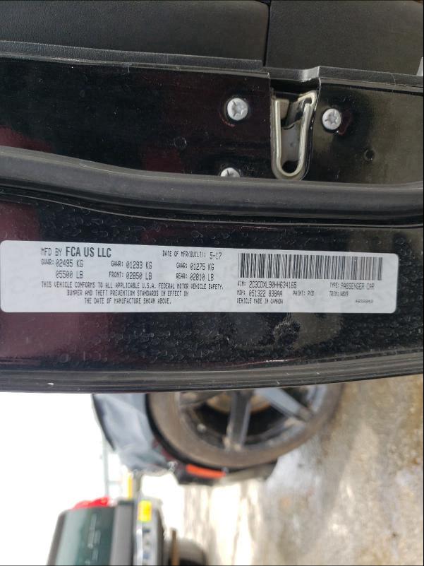 2017 DODGE CHARGER SR 2C3CDXL90HH634165