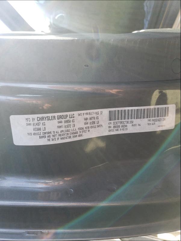 2012 FIAT 500 SPORT 3C3CFFBR3CT381350