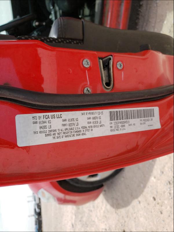 2016 DODGE DART SE 1C3CDFAA5GD645519