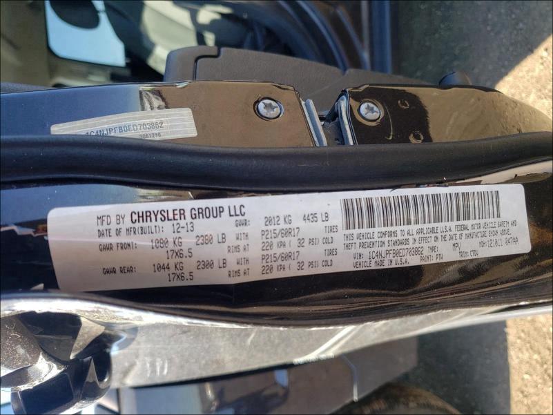 2014 JEEP PATRIOT LA 1C4NJPFB0ED703862