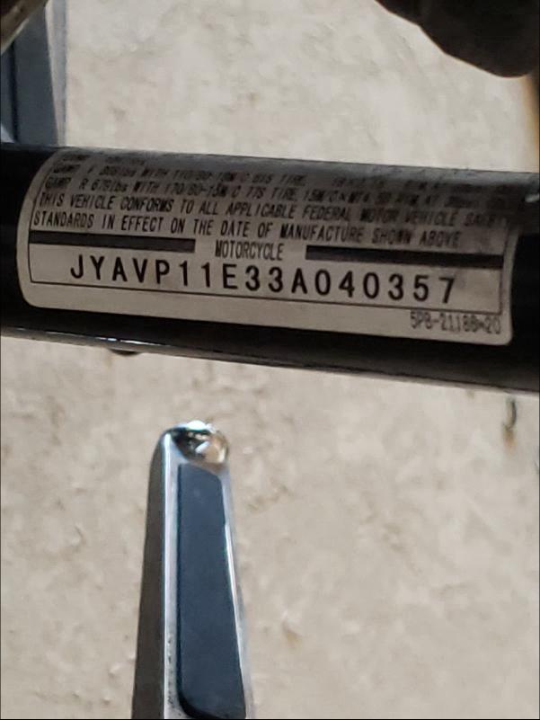 2003 YAMAHA XVS1100 A JYAVP11E33A040357
