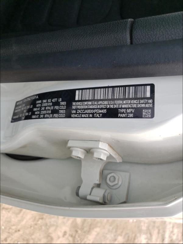 2017 JEEP RENEGADE L ZACCJABBXHPE94405