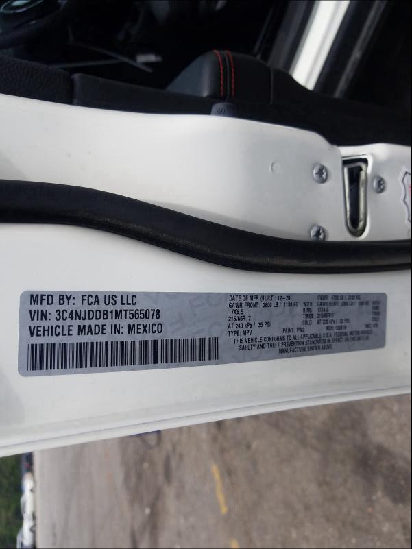 2021 JEEP COMPASS TR 3C4NJDDB1MT565078