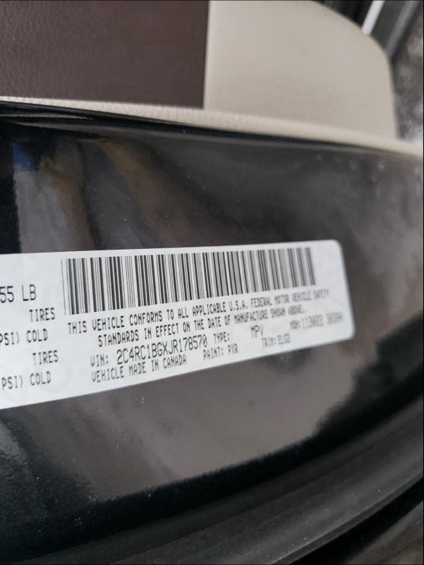 2018 CHRYSLER PACIFICA 2C4RC1BGXJR178570