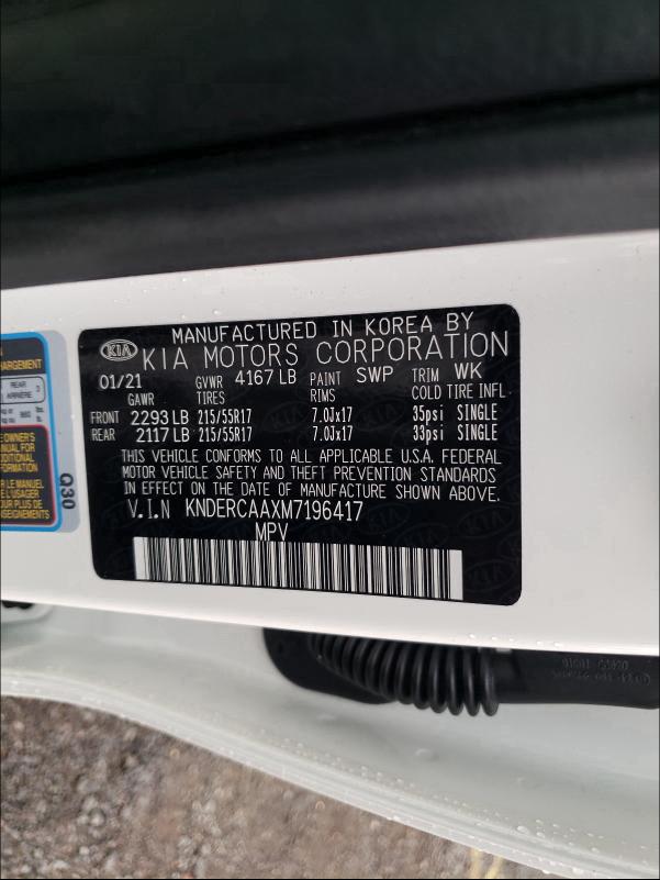2021 KIA SELTOS EX KNDERCAAXM7196417