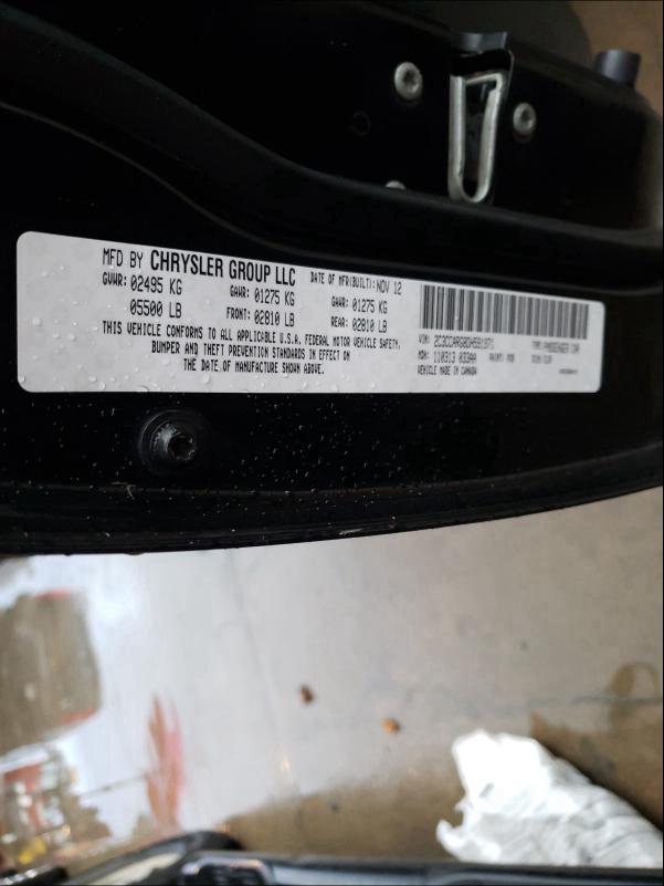 2013 CHRYSLER 300 2C3CCARG8DH591971