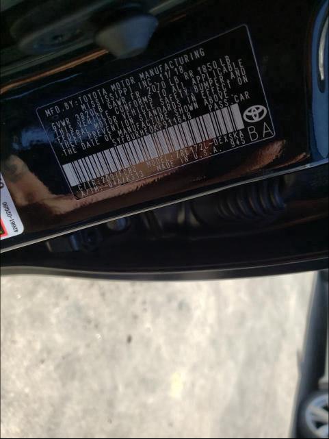 2019 TOYOTA COROLLA L 5YFBURHE0KP911648