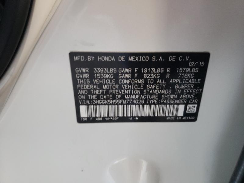2015 HONDA FIT LX 3HGGK5H55FM774029