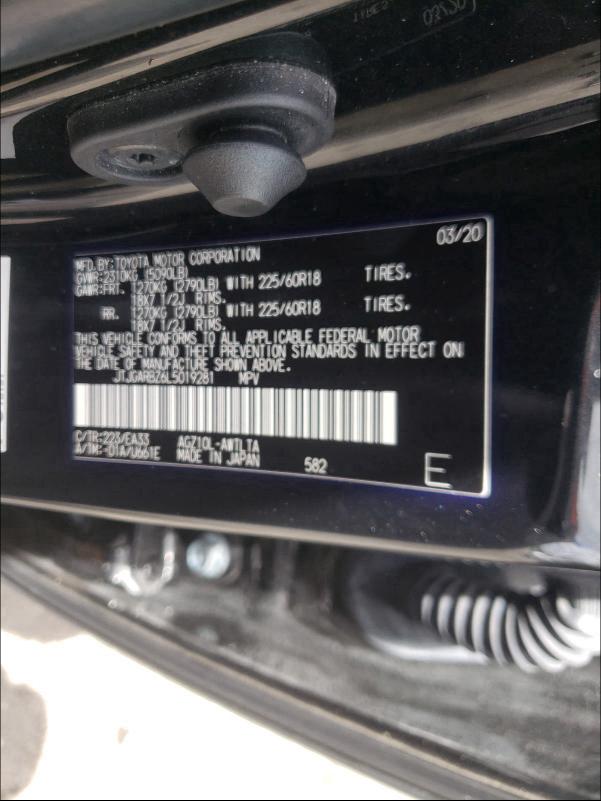 2020 LEXUS NX 300 JTJGARBZ6L5019281