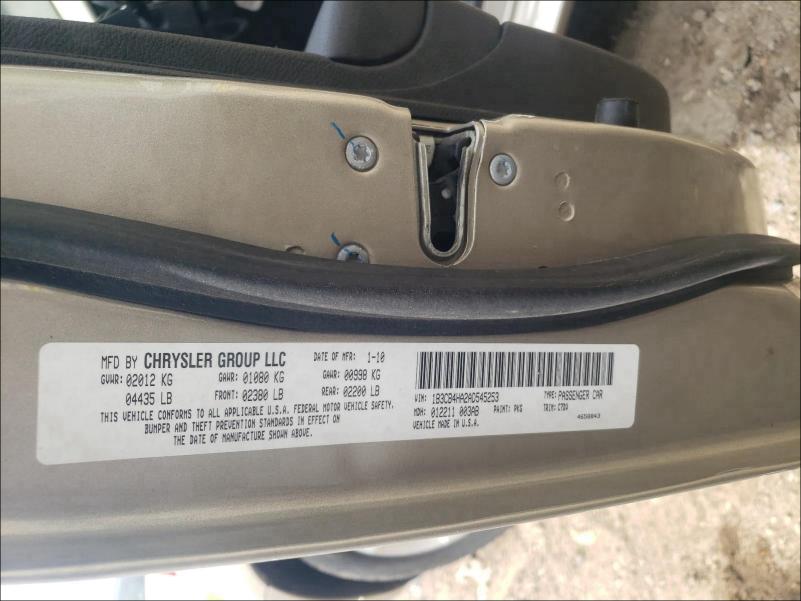 2010 DODGE CALIBER SX 1B3CB4HA2AD545253