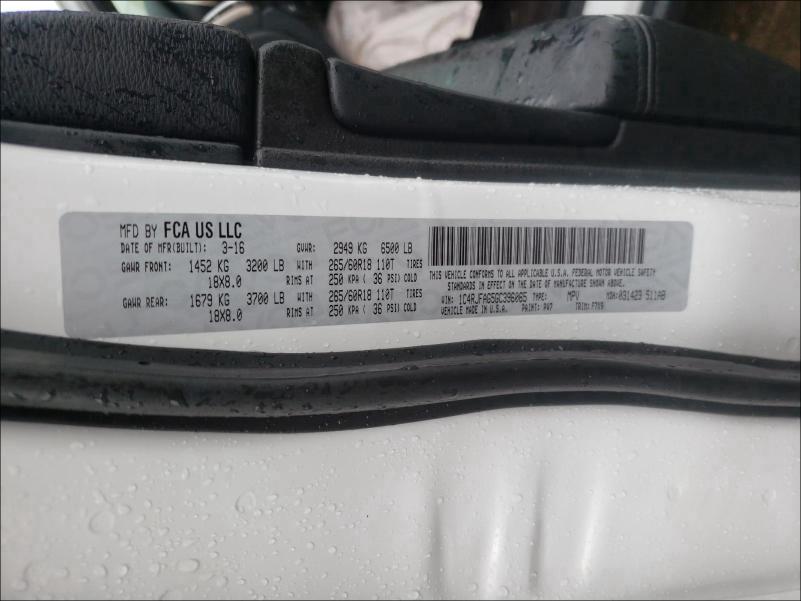 2016 JEEP GRAND CHER 1C4RJFAG5GC396065